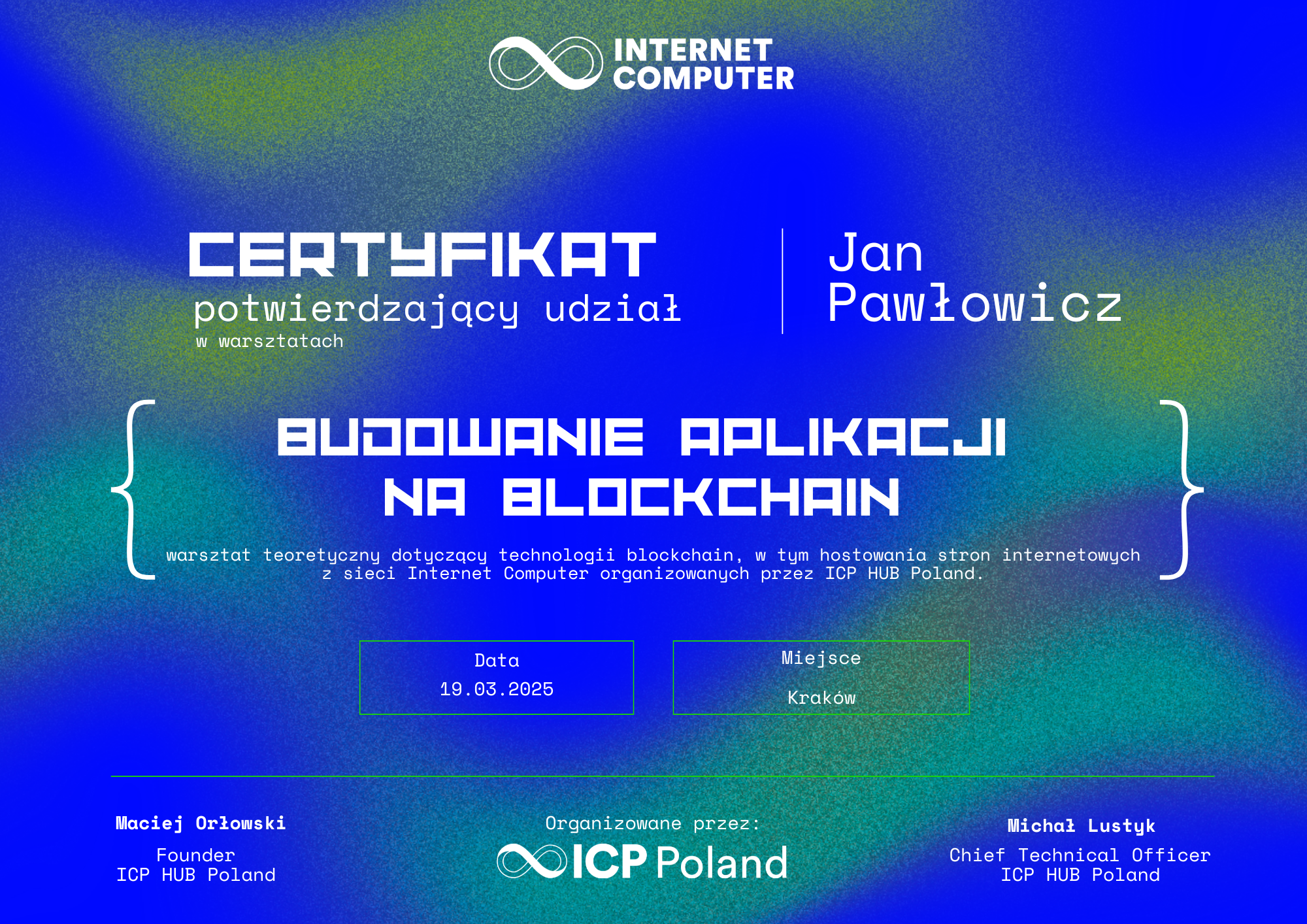 Certificate 1